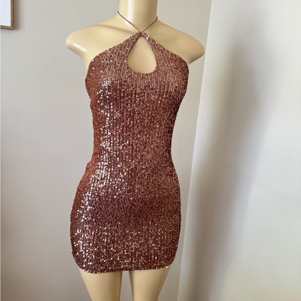 Fashion nova sequin Bodycon dress s